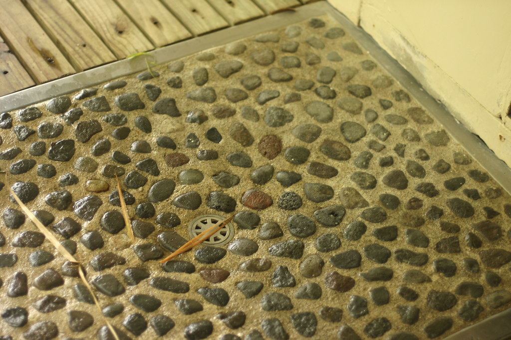Outdoor shower drain Jason Smith Flickr