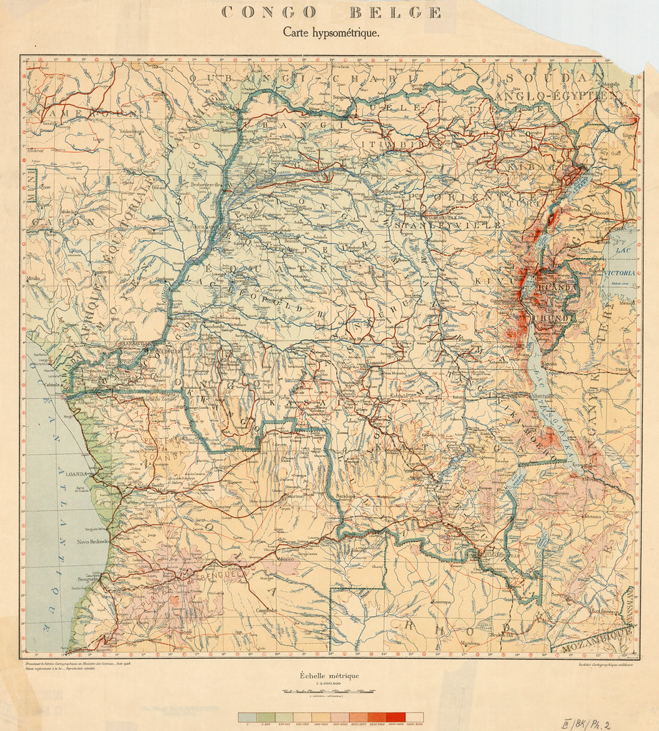 Les Défis De Voyage Au Congo Belge Carte Géographique Congo Belge Author. Institut géographique militaire (Belg… Flickr