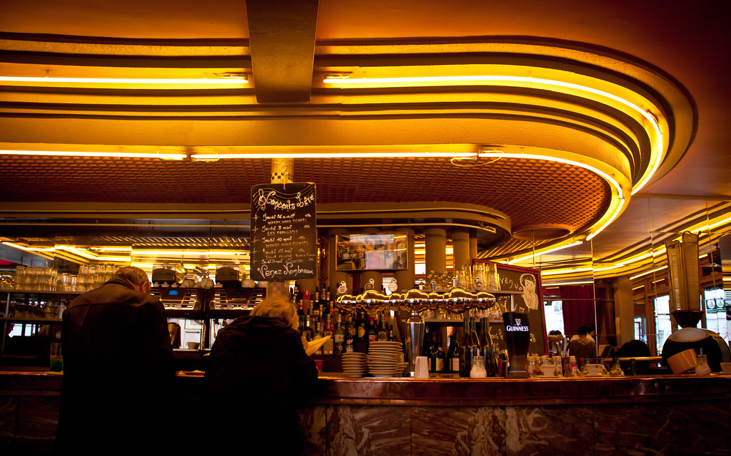 Patrons at Café des 2 Moulins Montmartre, Paris This is … Flickr