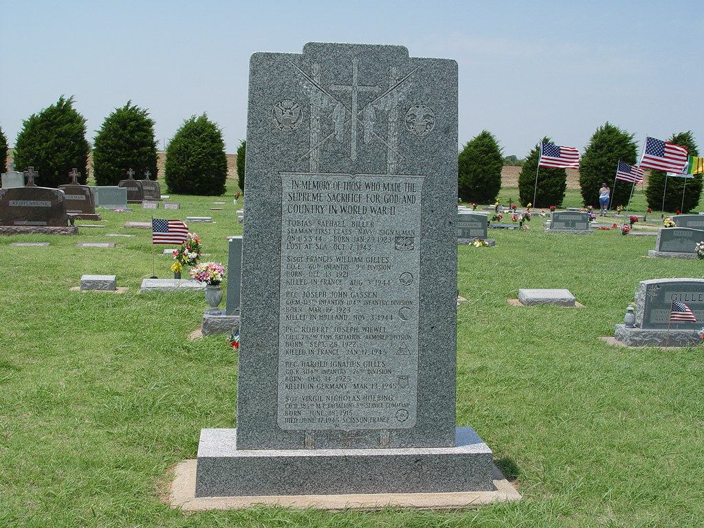 WW II Memorial, Holy Trinity Cemetery, Okarche, OK Flickr