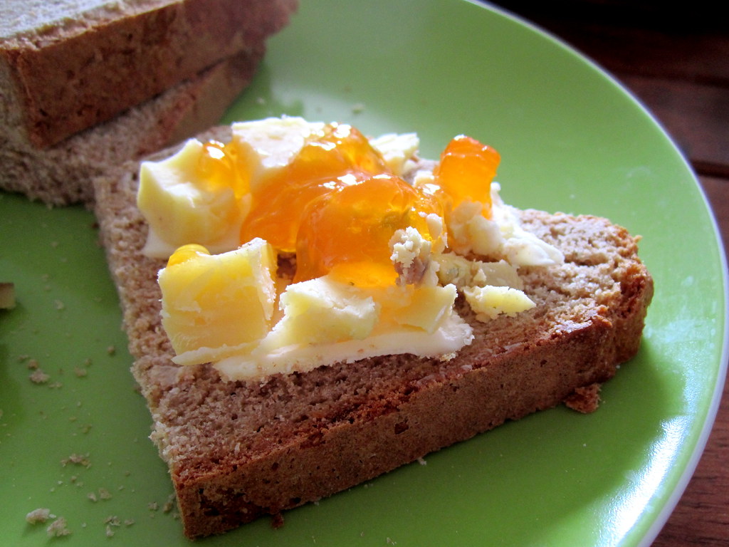 soda bread with blue cheese and jam Amy Ross Flickr