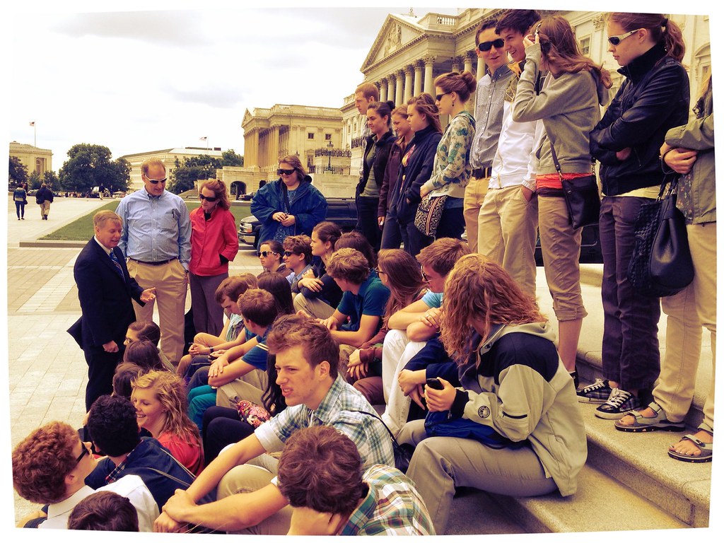 Hampton Park Christian School On the steps of the U.S