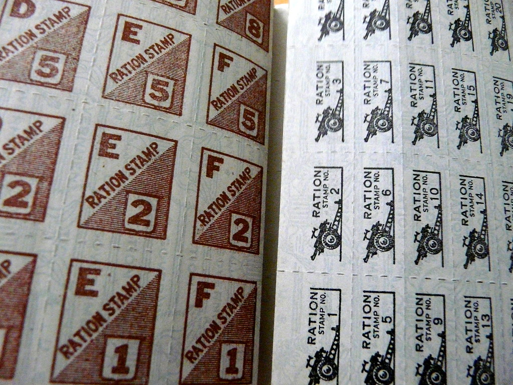 War Ration Stamps, 1943 The food (& other goods) rationing… Flickr
