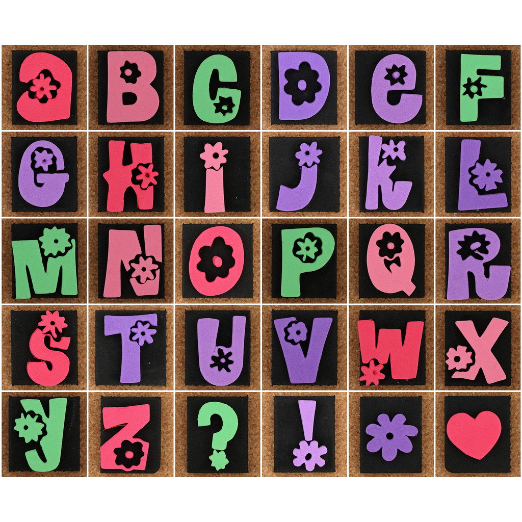 Foam Stamp Letters 1. Foam Stamp Letter A, 2. Foam Stamp L… Flickr