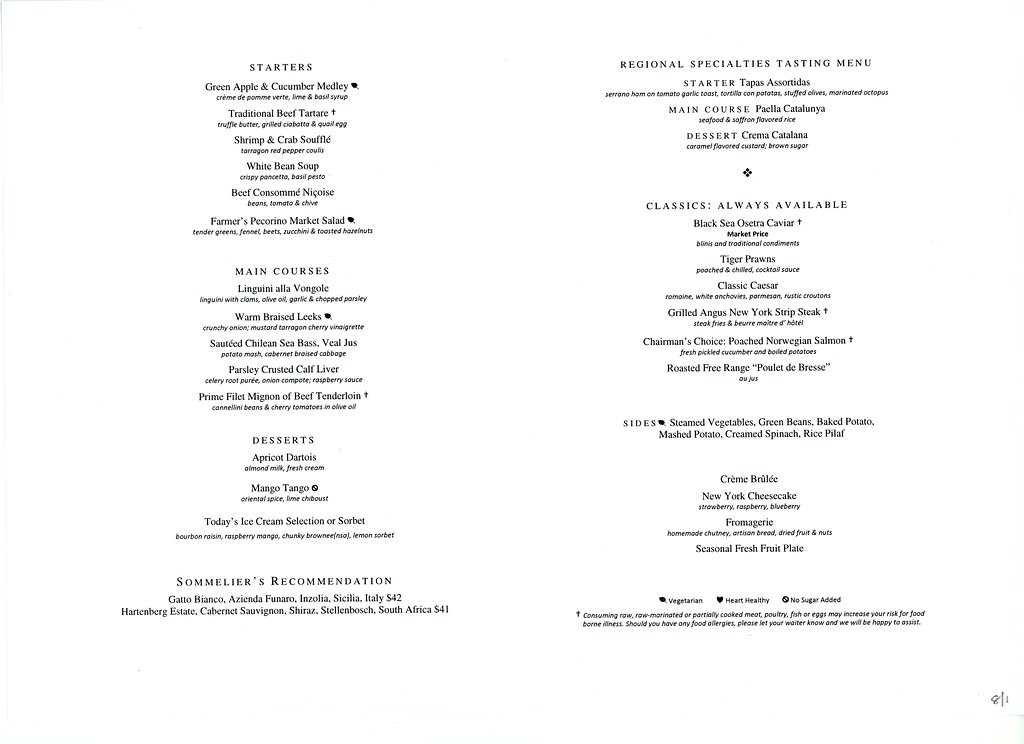 Viking Sea RestaurantMenu008 Main Restaurant Dinner Menu… Flickr