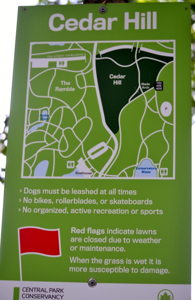 MAP OF CEDAR HILL, CENTRAL PARK Joe Desiderio Flickr