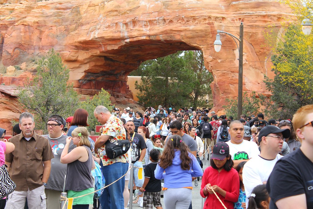 Radiator Springs Racers opening day line Inside the Magic Flickr