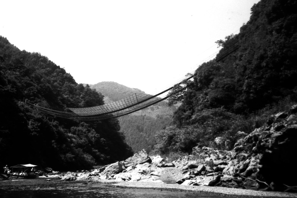 Rope bridge Japan 1990 Blondinrikard Fröberg Flickr