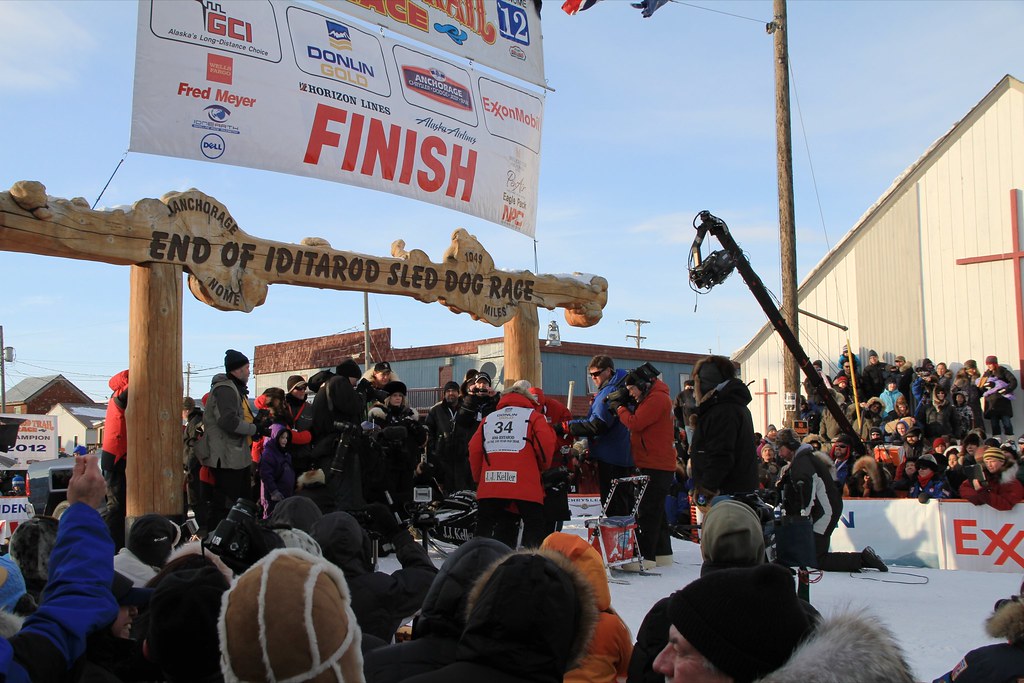 Iditarod Finish Line Looking forward at the finish line. L… Flickr
