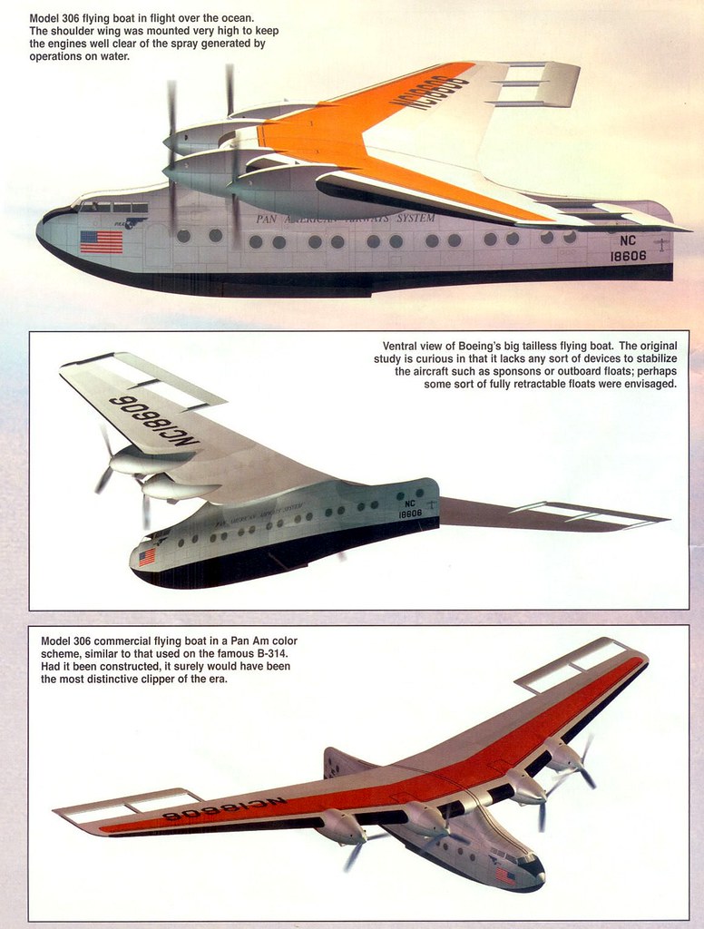 Boeing Model 306 Flying Boats From Boeing Flying Wings of … Flickr