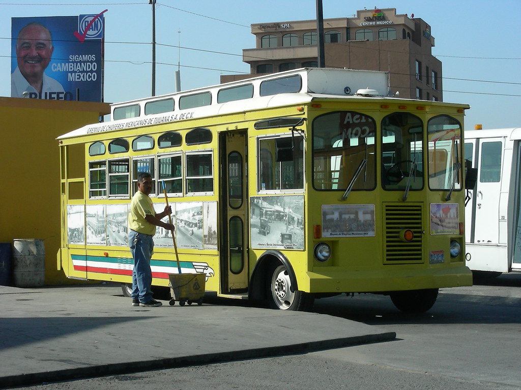 Tijuana Trolley Rubbertired tourist "trolley" in Tijuana,… So Cal