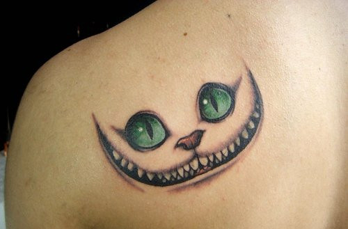 Alice-In-Wonderland-Art-Beautiful-Cheshire-Cat-Tattoo-Favi… | Flickr 329_x_500_jpg