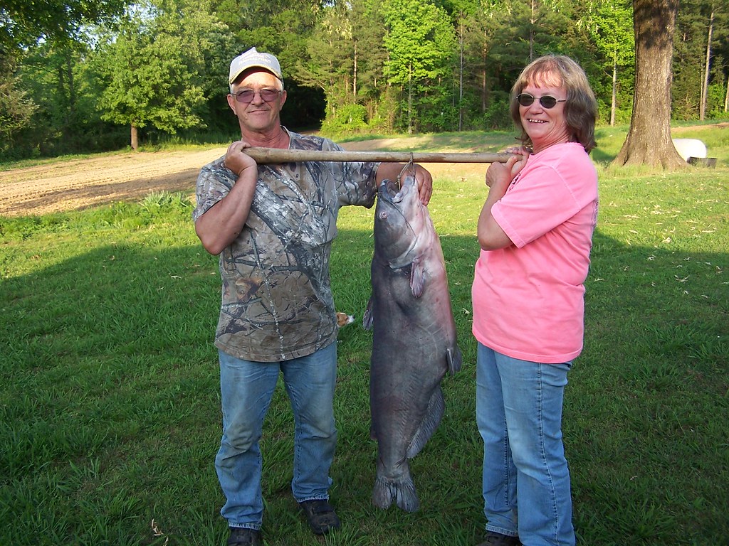 Cheryl & Kenny 53 pound Blue Catfish Caught on Black Salti… Flickr