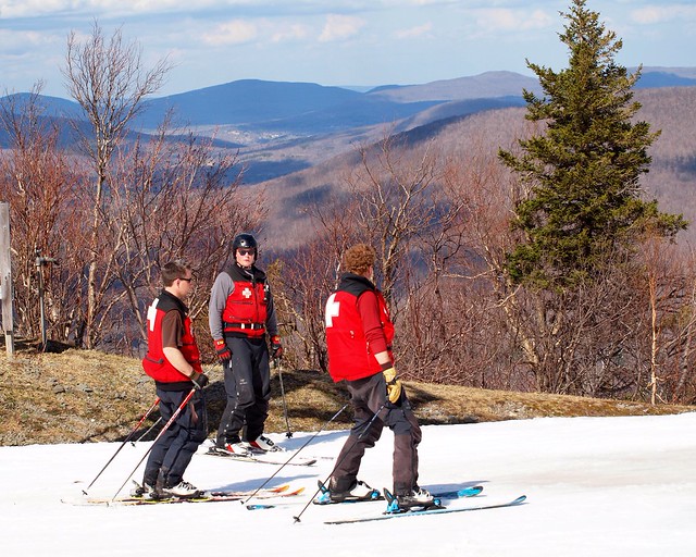 Ski Patrol Guides, Hunter Mountain Ski Resort, Catskills, New York a