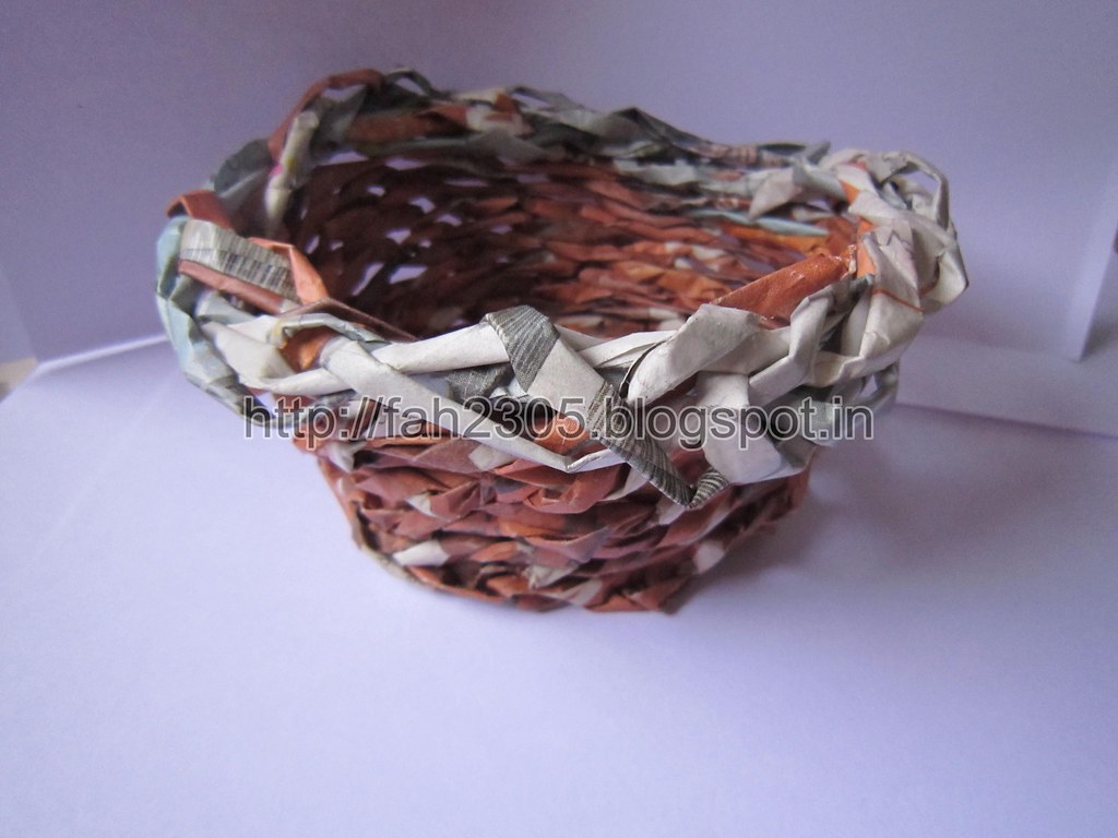 Handmade Paper Basket (2) This basket is made out of news … Flickr