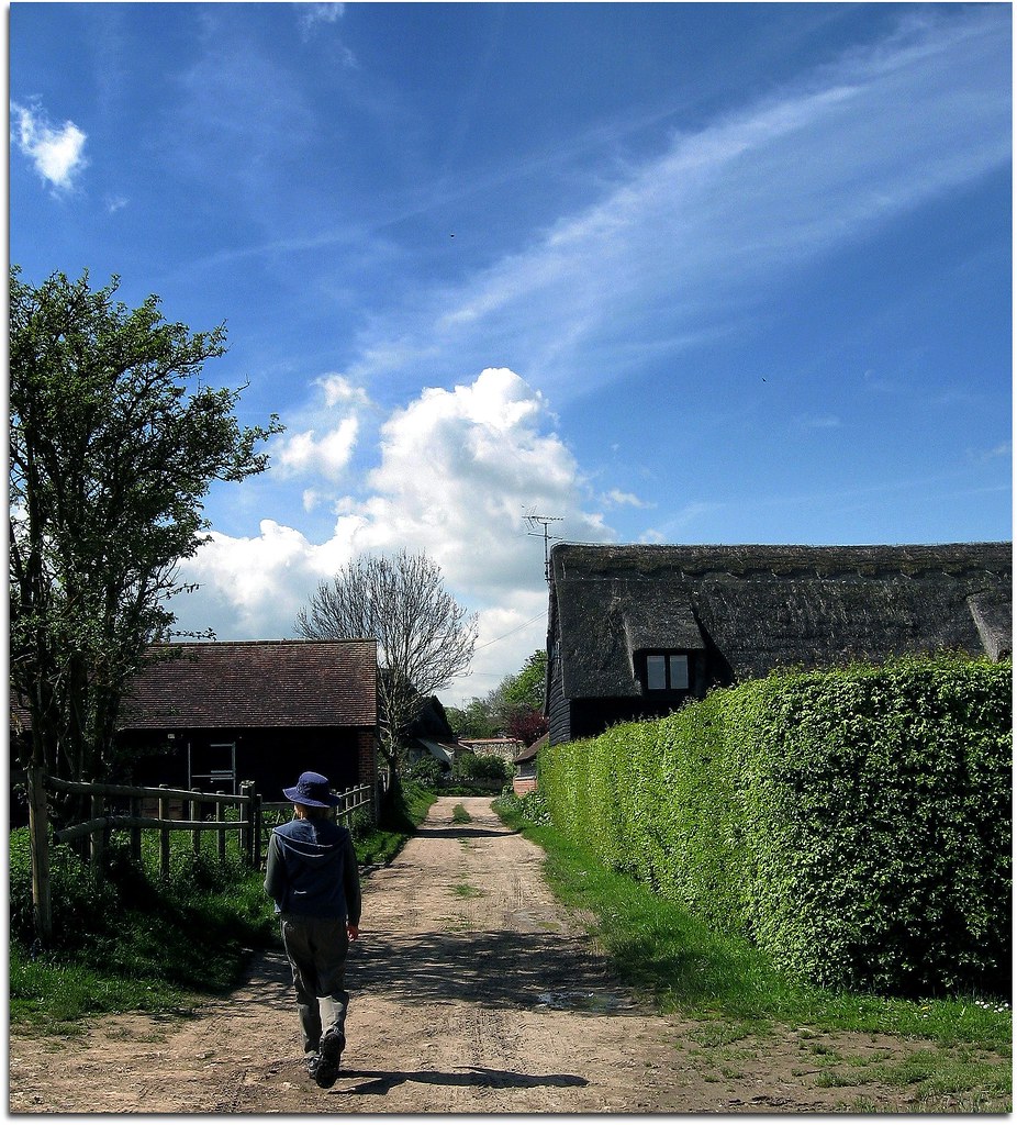 THE VILLAGE Approaching Spicketts Lane, Cuddington, Bucks
