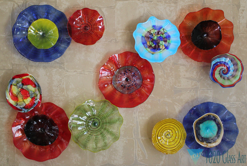 Wall Art Glass Installation Omaha, NE Colorful hand blow… Flickr