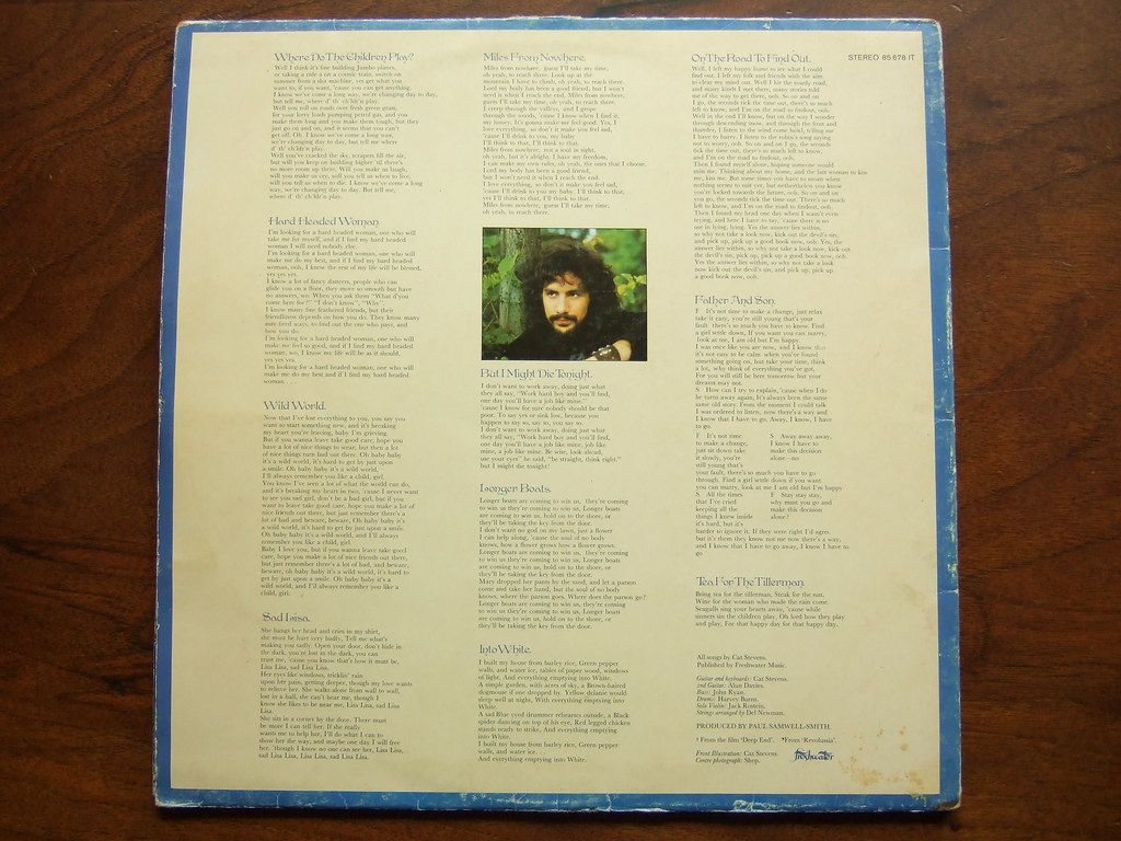 Backside Cat Stevens Tea for the Tillerman Piano Piano! Flickr