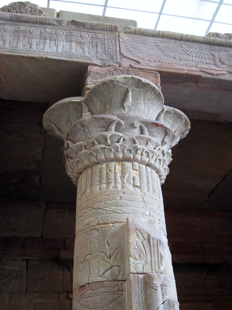 Lotus column, Temple of Dendur, Egyptian Arts gallery 131 Flickr