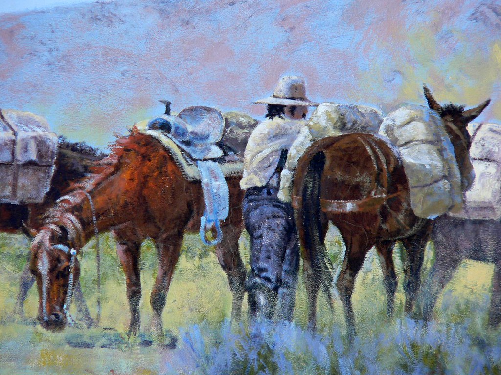 Oregon Trail Mural Detail in Vale Oregon 66 a photo on Flickriver