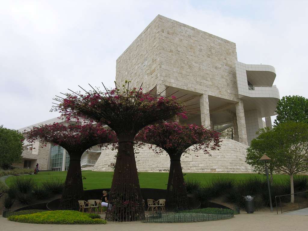 Getty garden sculpture Chris Eason Flickr