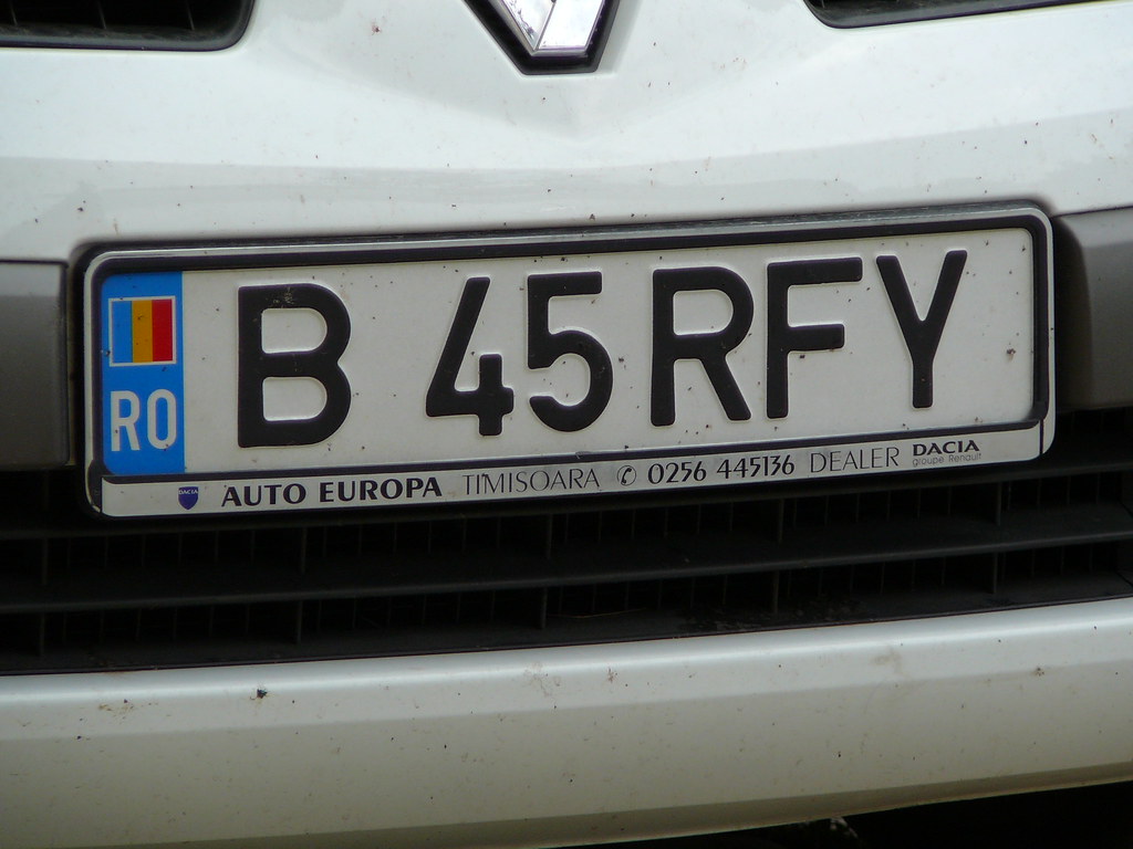 Romania License Plate Here's what licenses plates look lik… Flickr