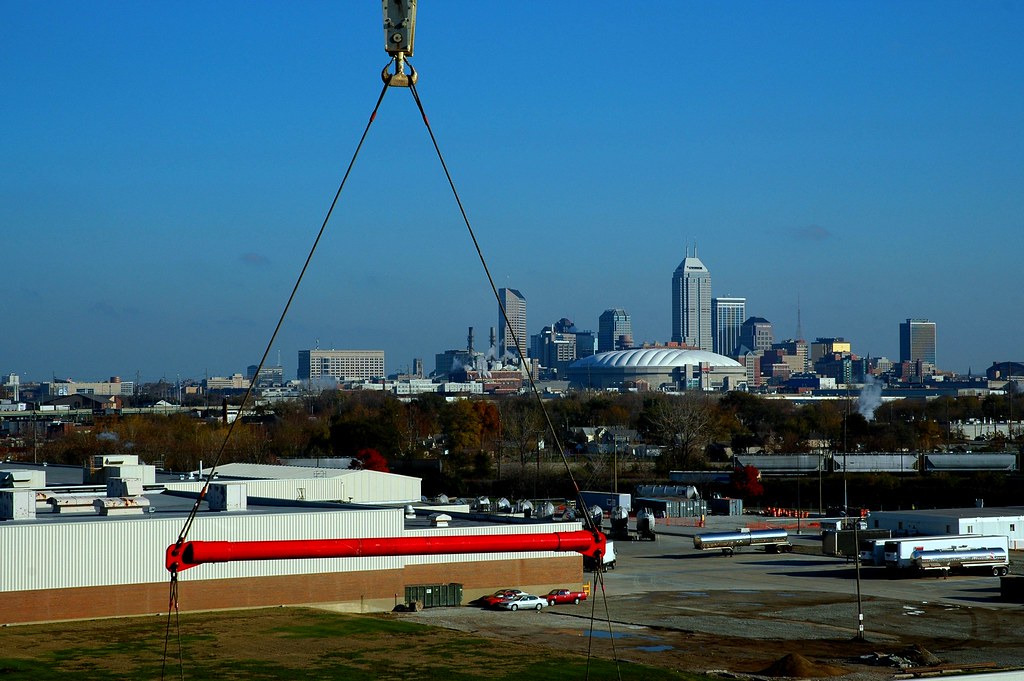 Indy Skyline and Crane 0060 James Miles Flickr
