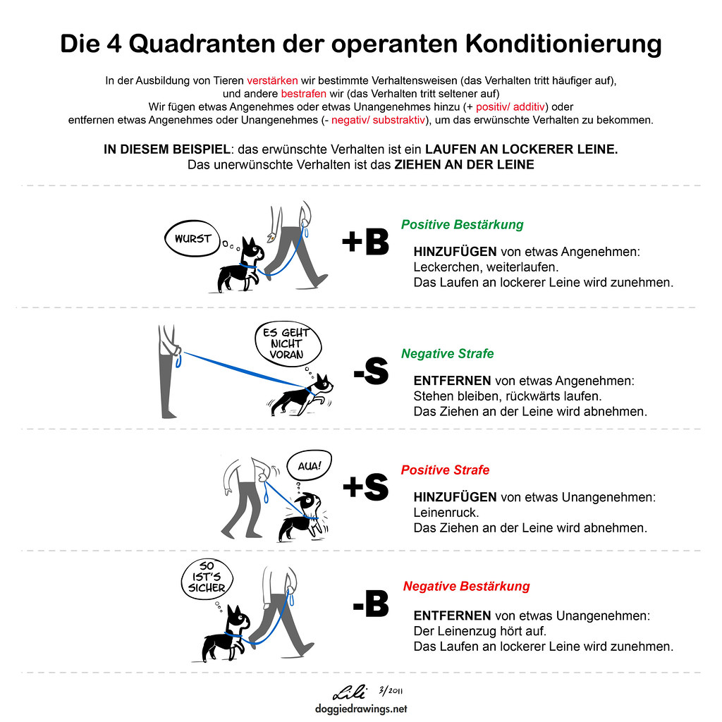The Quadrants of Operant Conditioning (Walking) GERMAN Flickr