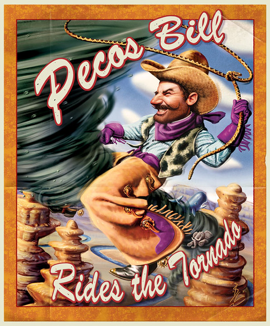 Pecos Bill I illustrated this for Scholastic to … Flickr