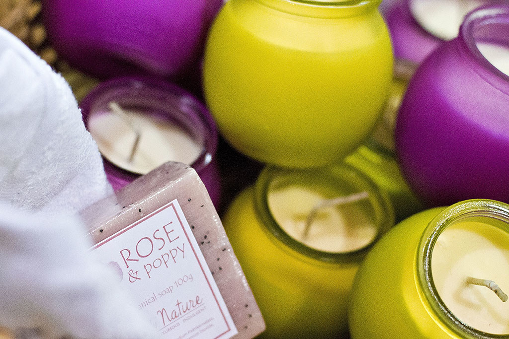 Organic candles available from Green