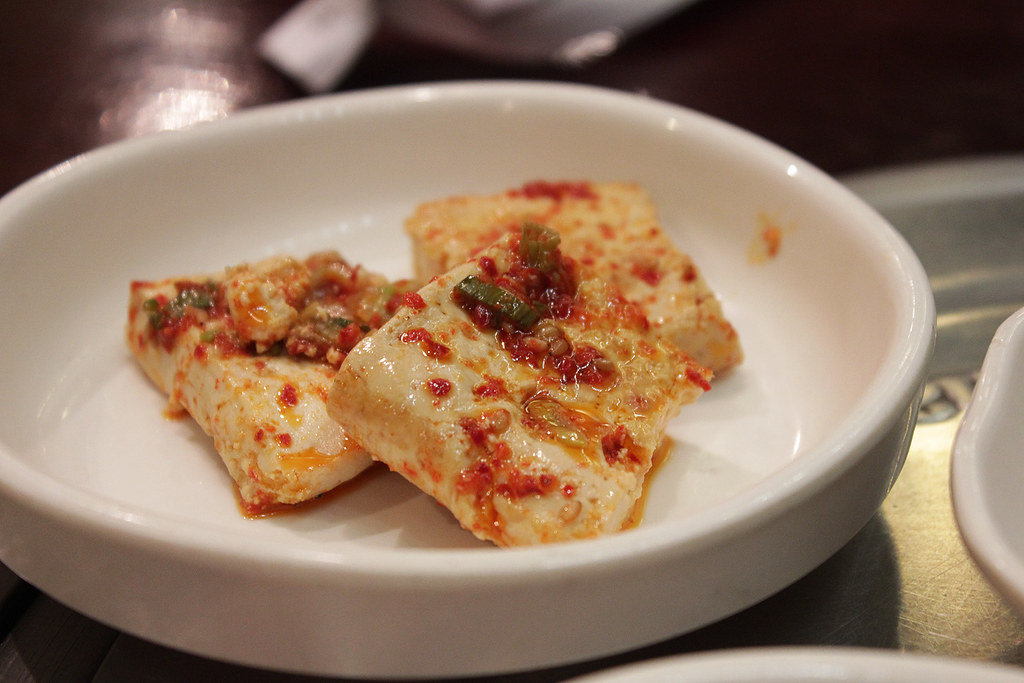 Tofu Tofu banchan. At Muk Eun Ji in Koreatown in New York,… Flickr