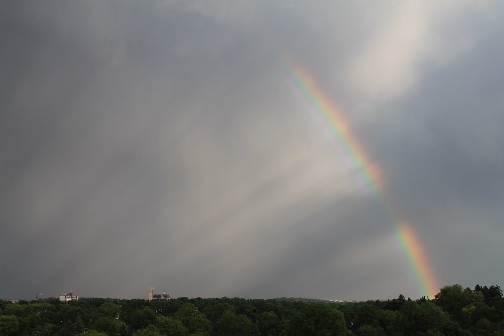 Rain with Rainbow & Church After the rain on June 6, 2012 … Flickr
