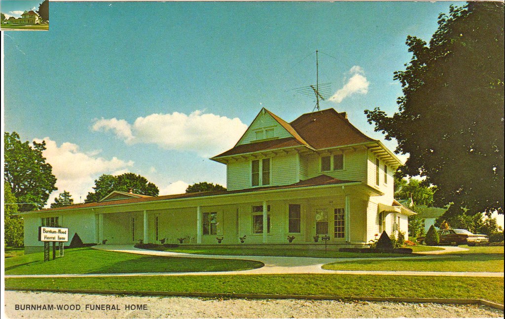 postcard, BurnhamWood Funeral Home West Union, Iowa Flickr