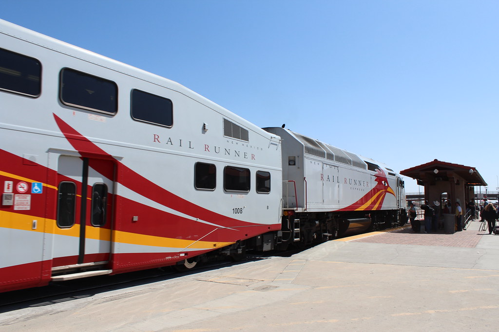 Bird Tail Rail Runner station at Downtown Albuquerque. Matt' Johnson Flickr