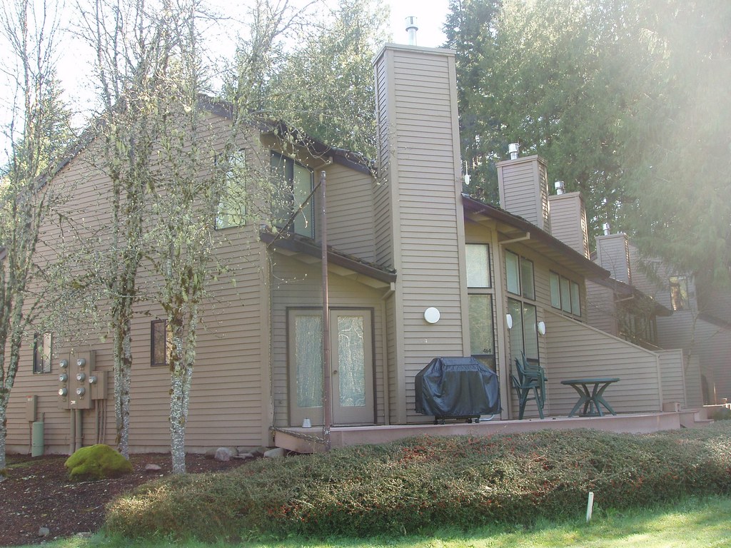 Whispering Woods Resort rear view of condo and deck Flickr