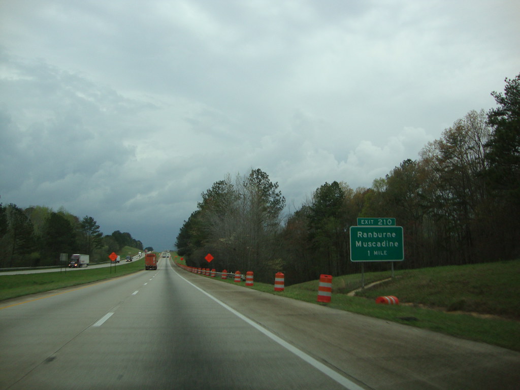 DSC02076 Interstate 20 West approaching Exit 210 Ranburn… Flickr
