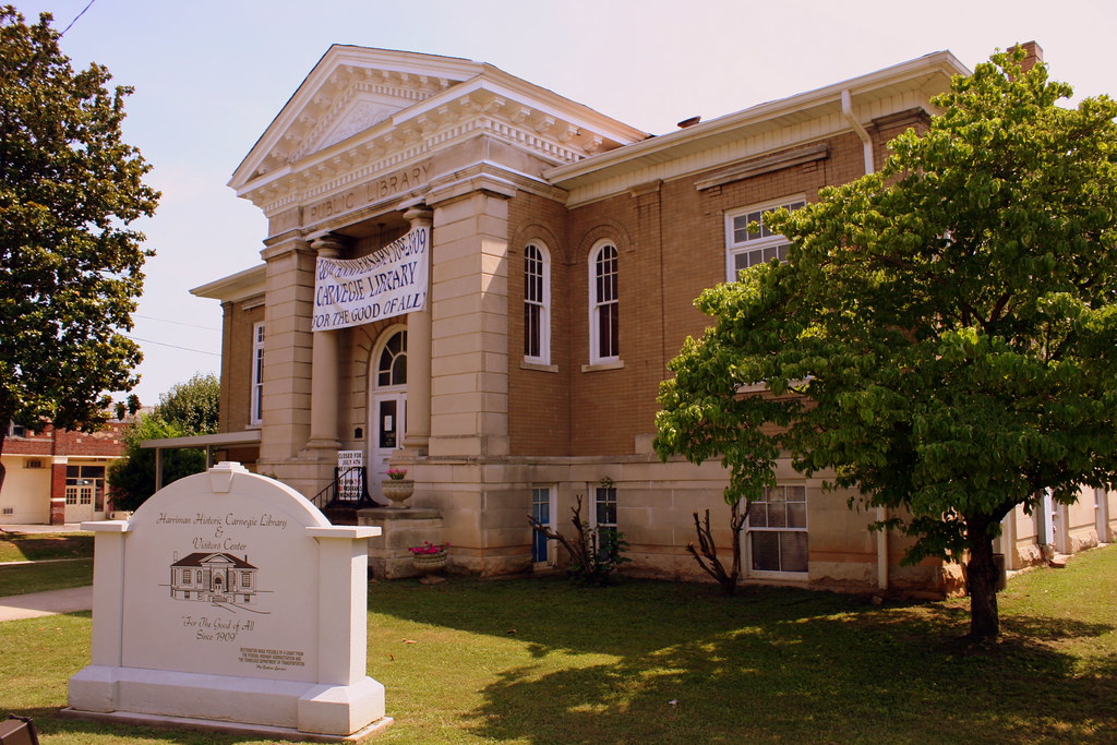 Carnegie Library Harriman, TN "For the good of all." Thi… Flickr