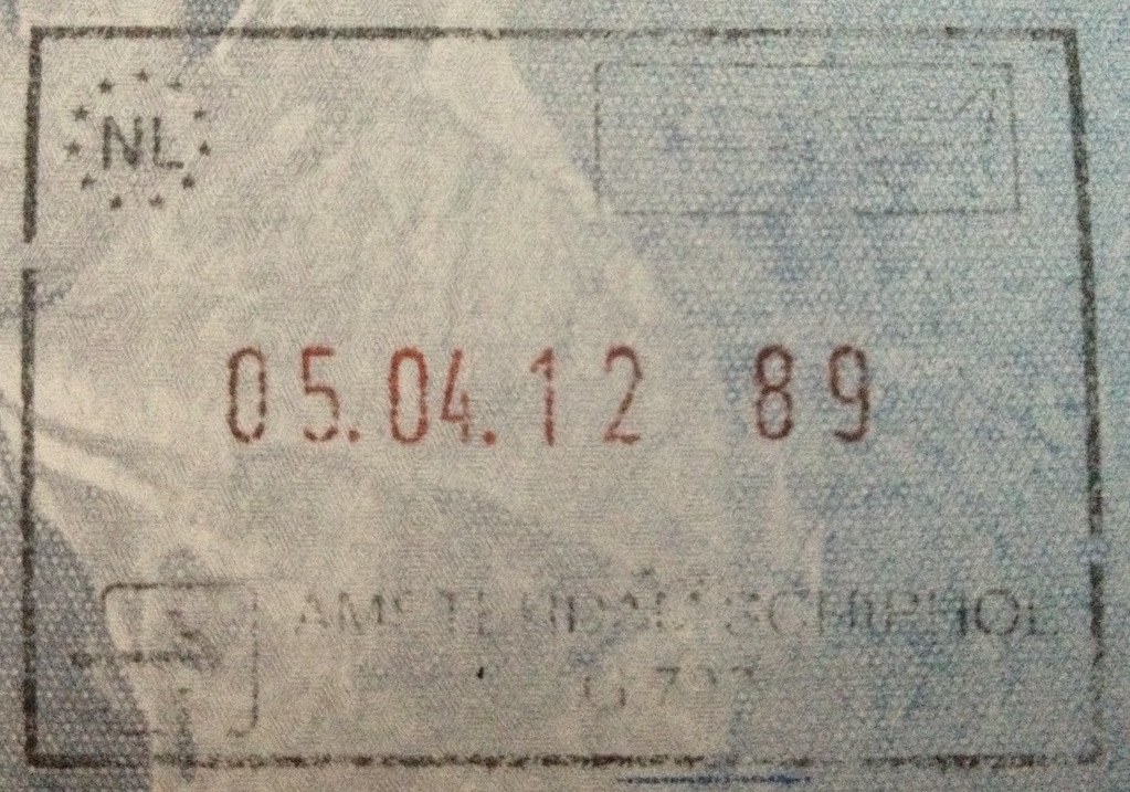 Passport Stamp (Amsterdam, Netherlands), (Amsterdam Airpor… Flickr