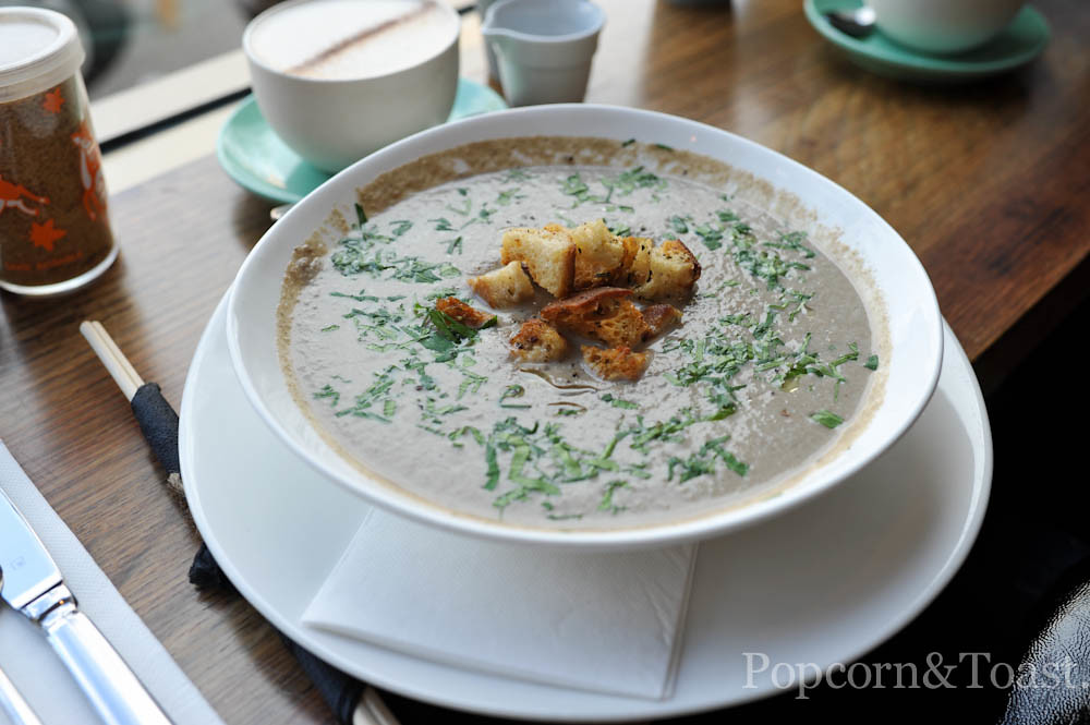 20120630AGY_5820.jpg mushroom soup, truffle oil & crouton… Flickr