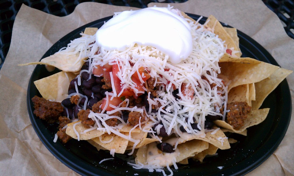 Seasoned Ground Beef Nachos Qdoba Mexican Grill Tortilla… Flickr