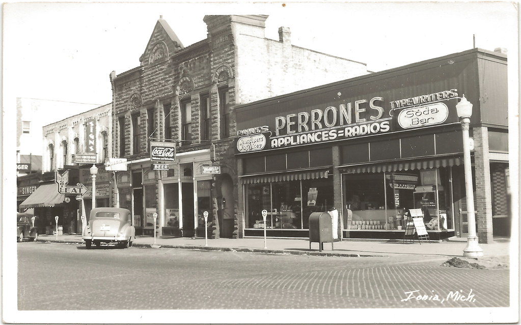SW Ionia MI 1930s RPPC Downtown Stores & Businesses Coca C… Flickr