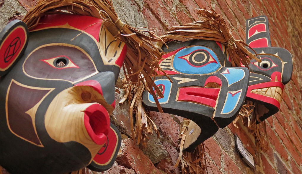 Native Masks, Nanaimo, Vancouver Island, British Columbia,… Flickr