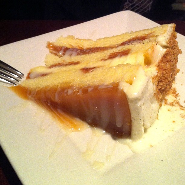 Salted Caramel Swirl Cake This is from a restaurant in the… Flickr