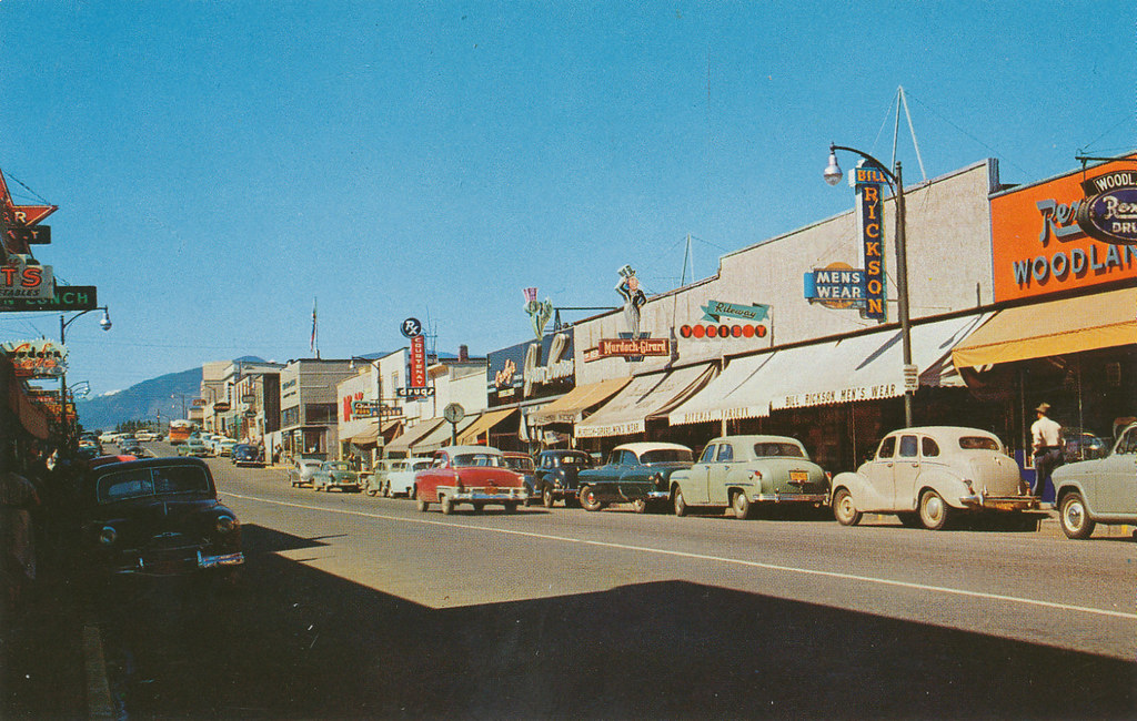 Postcard Courtenay, BC, 1955 "COURTENAY, B. C. Business c… Flickr
