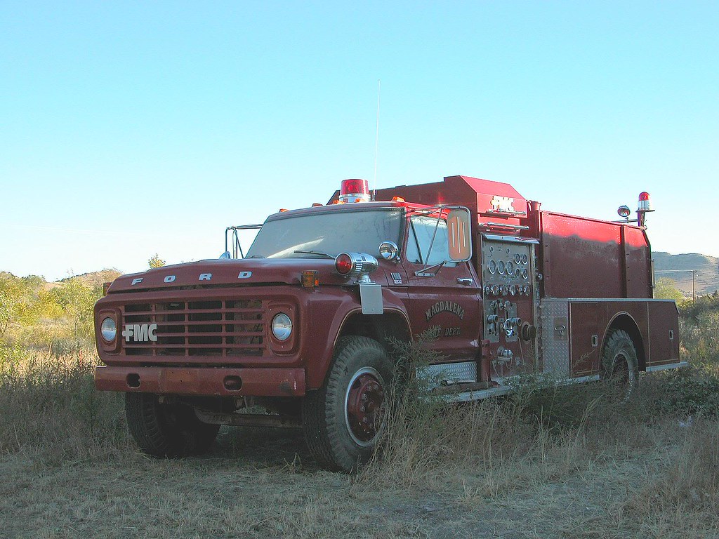 Old fire truck at museum Magdalena New Mexico Charlotte Clarke Geier