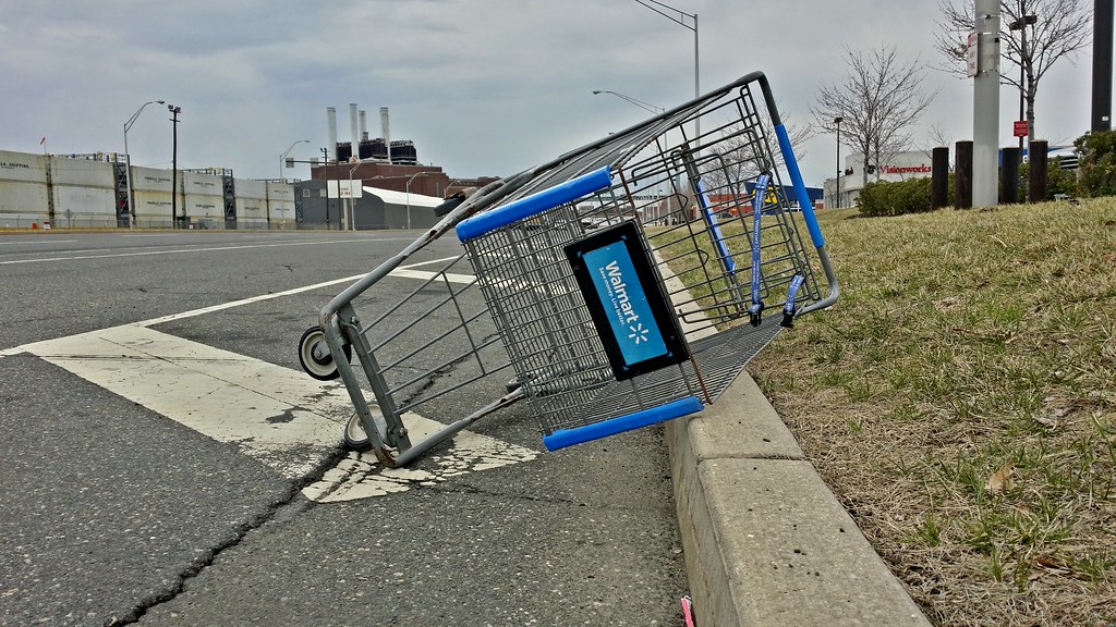 Abandoned Walmart shopping cart a photo on Flickriver
