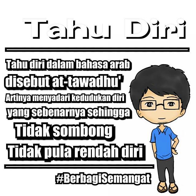 BerbagiSemangat Tahu diri dalam bahasa arab disebut atta