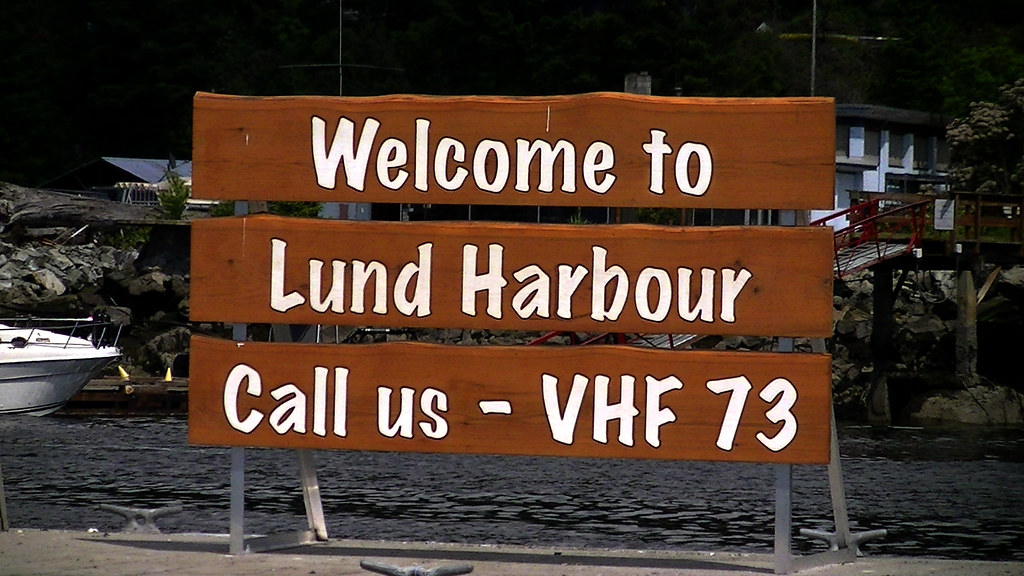 Lund Harbour A sign for Lund Harbour Larry Warner Flickr