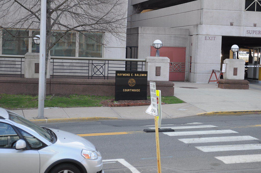 Middletown, CT Raymond E Baldwin Courthouse sign Flickr