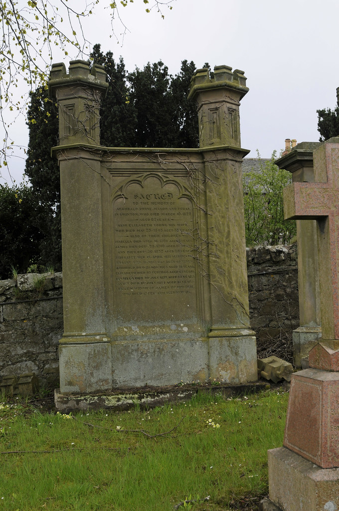 Headstone Swinton Cemetery, Scottish Borders. Son of Groucho Flickr